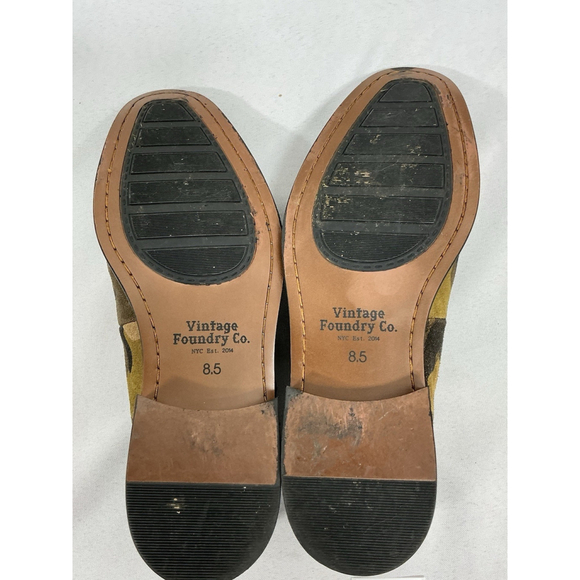 Mens Vtg Foundry Co Slip On Loafer 8.5 Brown Camo Buckle Strap main image 4